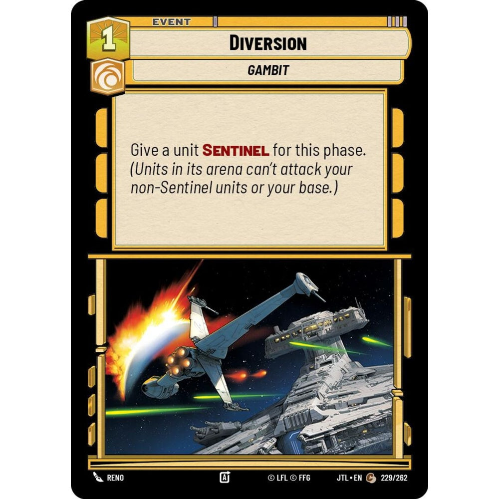 Diversion, C, JTL 229), Star Wars Unlimited