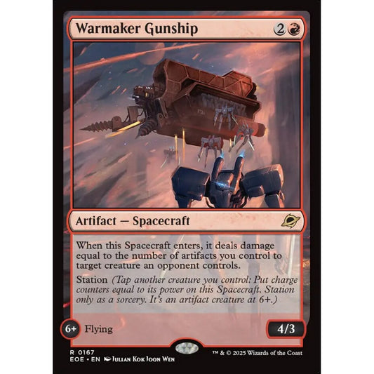Warmaker Gunship rare 167 Magic the Gathering Edge of Eternities