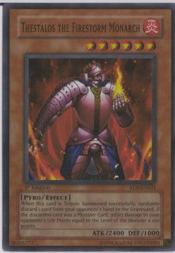 Thestalos the Firestorm Monarch (V.1 - Super Rare)