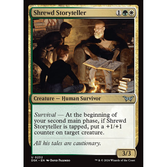 Shrewd Storyteller, 232, uncommon, Magic: The Gathering, Duskmourn: House of Horror