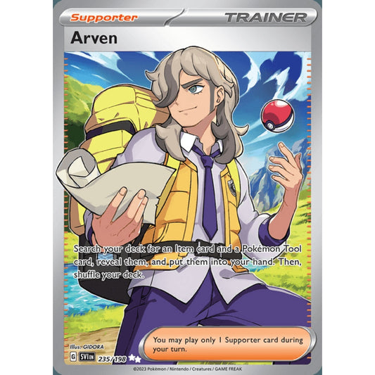 Arven Full Art 235/198 Pokemon Card Game Scarlet & Violet