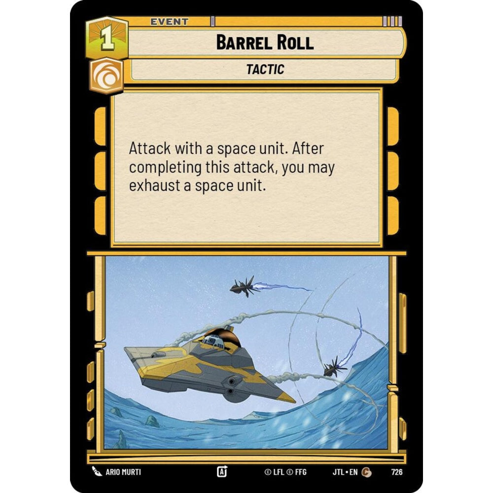 Barrel Roll, C, JTL 726) Foil, Star Wars Unlimited