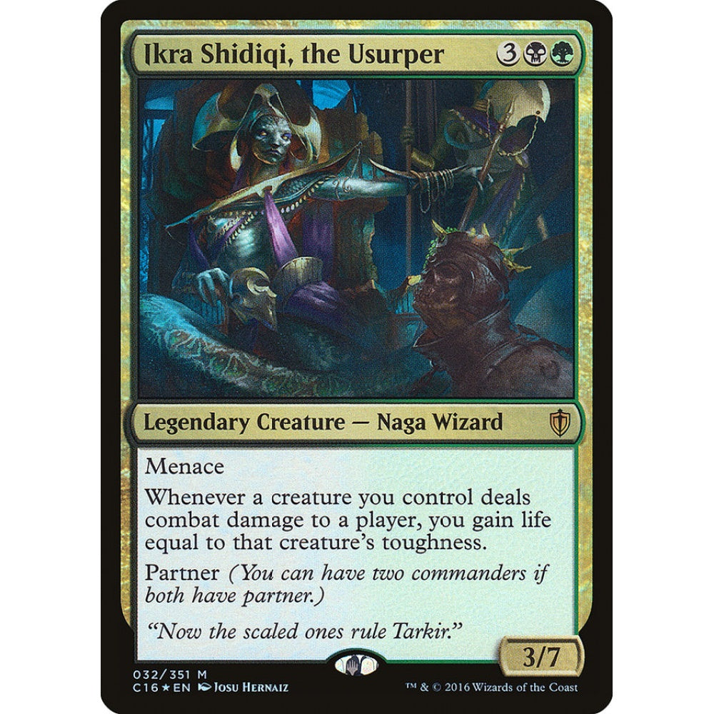 Ikra Shidiqi, the Usurper mythic 32 Magic the Gathering Commander 2016