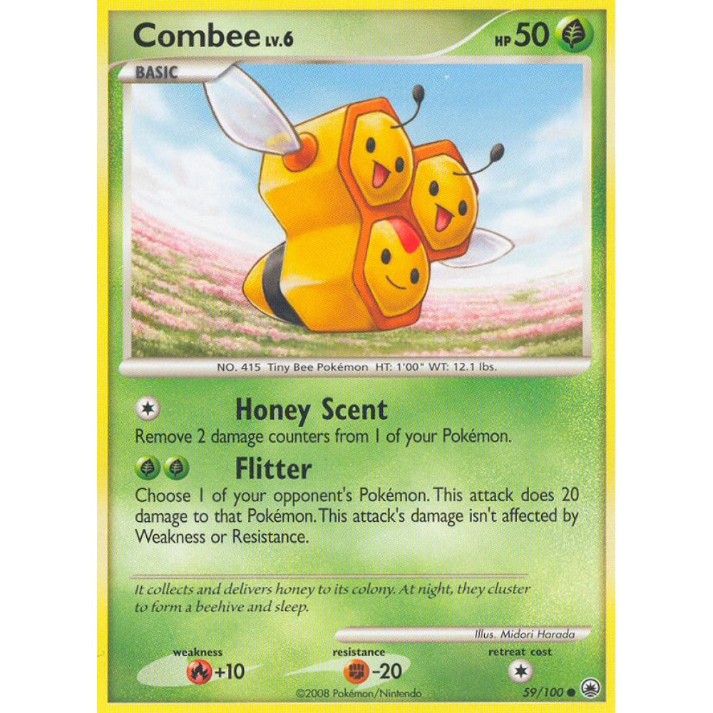 Combee Common 59/100 Pokemon Card Game Majestic Dawn