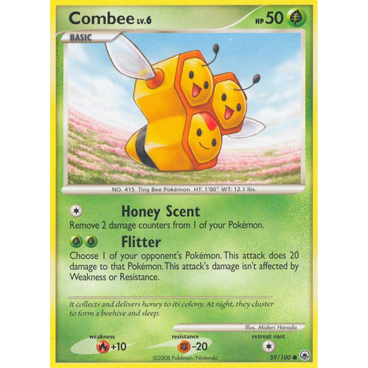 Combee Common 59/100 Pokemon Card Game Majestic Dawn