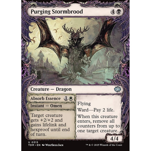Purging Stormbrood // Absorb Essence uncommon 315 Magic the Gathering Tarkir: Dragonstorm