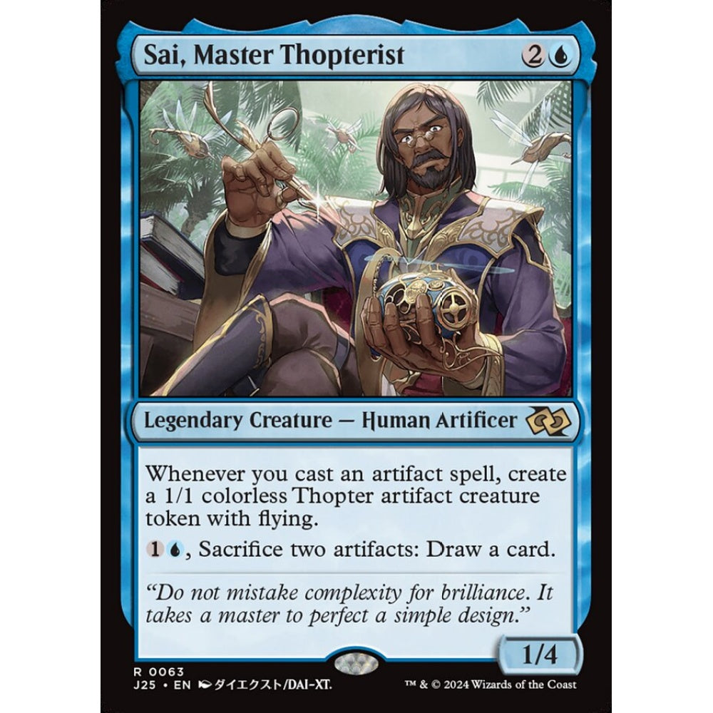 Sai, Master Thopterist, 63, rare, Magic: The Gathering, Foundations Jumpstart