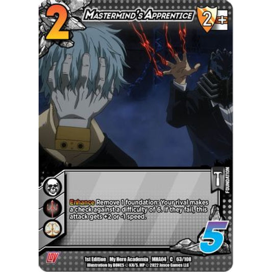 Mastermind's Apprentice, 063/108, C, UniVersus, MHA04 League of Villains