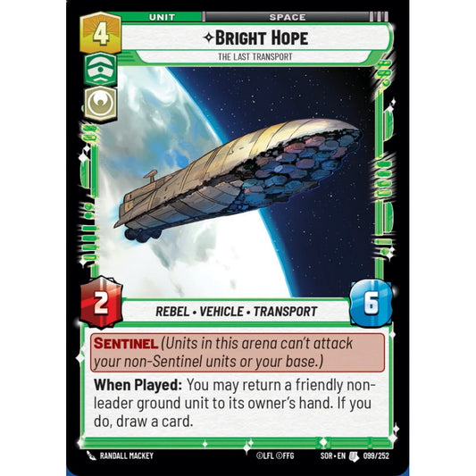 Bright Hope, 99, U, Star Wars Unlimited, Sparks Of Rebellion