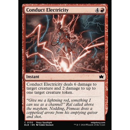 Conduct Electricity, 130, common, Magic: The Gathering, Bloomburrow