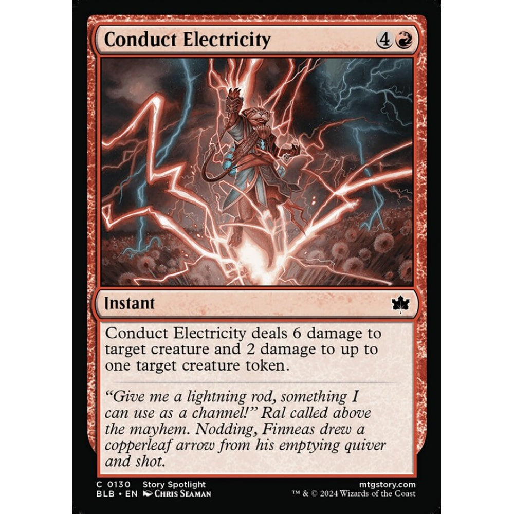 Conduct Electricity, 130, common, Magic: The Gathering, Bloomburrow