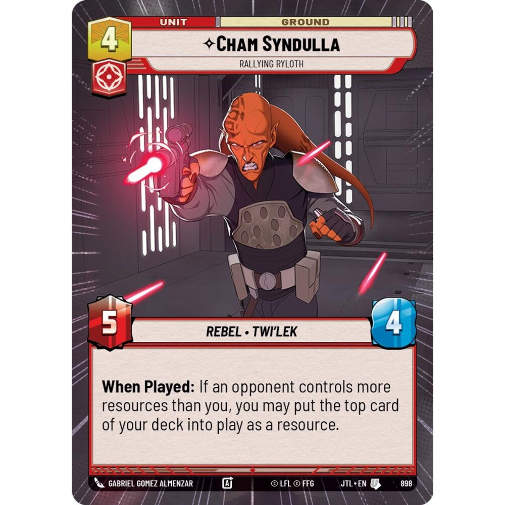 Cham Syndulla, U, JTL 898) Hyperspace Foil, Star Wars Unlimited
