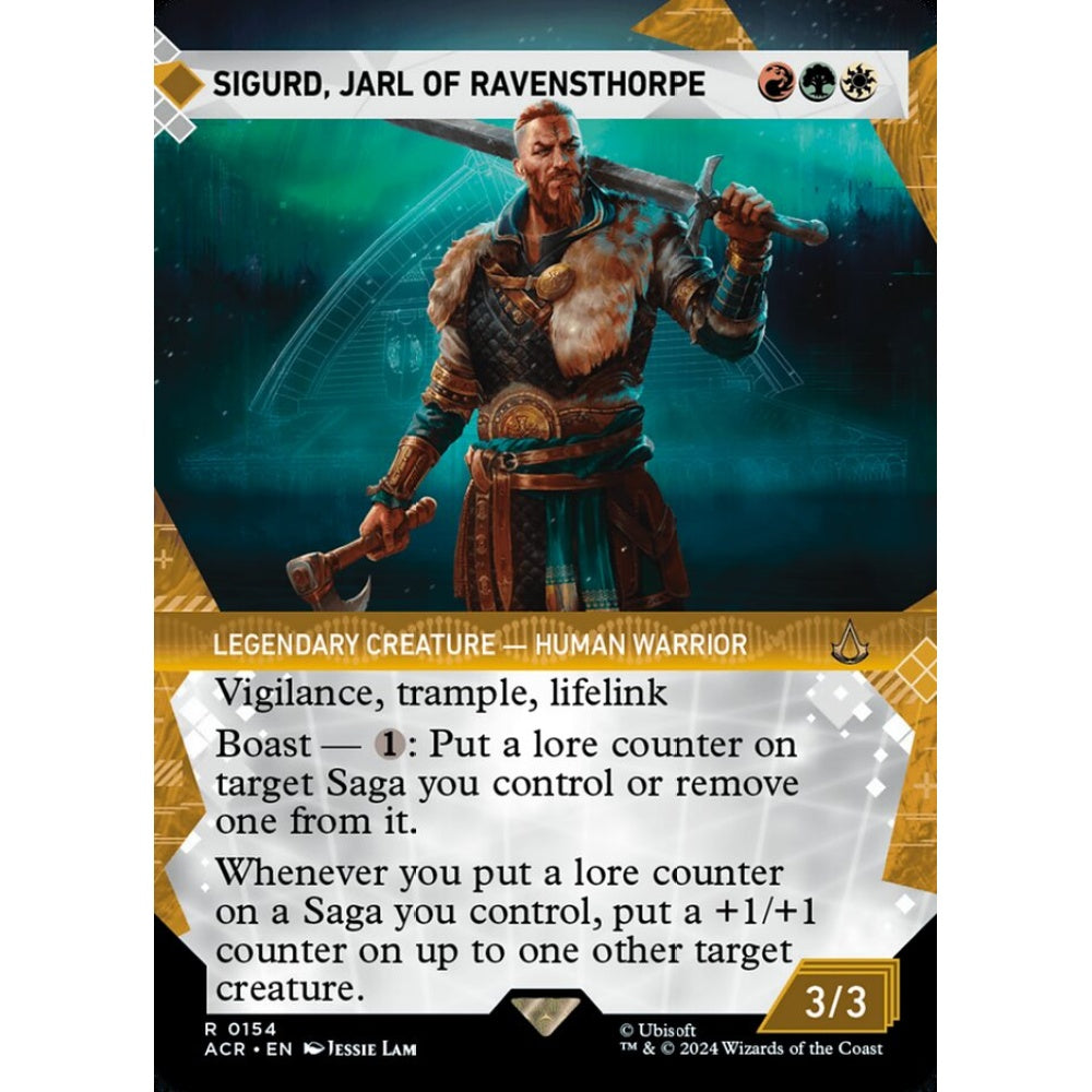 Sigurd, Jarl of Ravensthorpe rare 154 Magic the Gathering Assassin's Creed