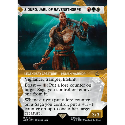 Sigurd, Jarl of Ravensthorpe rare 154 Magic the Gathering Assassin's Creed