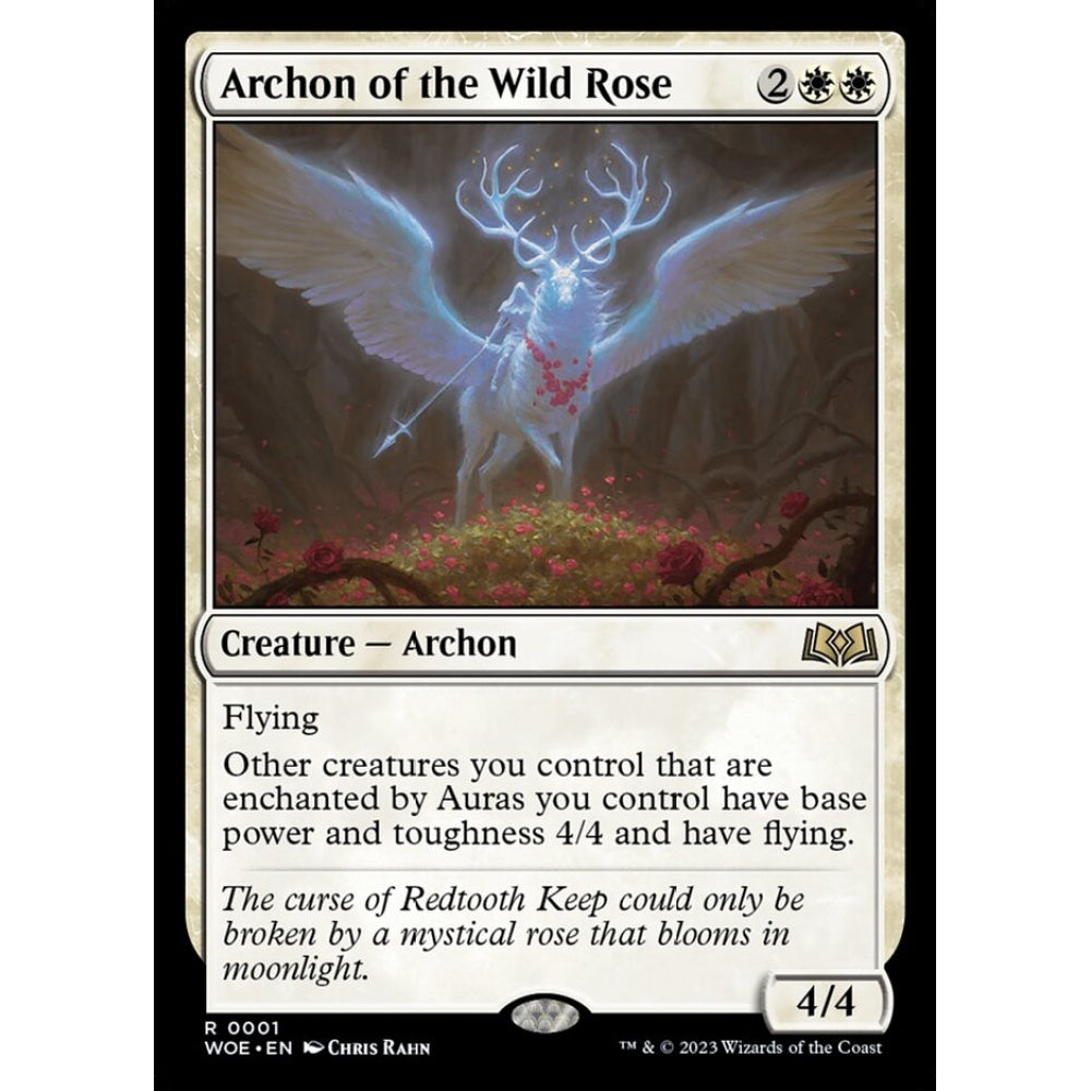 Archon of the Wild Rose, rare, 1, Magic the Gathering, Wilds of Eldraine