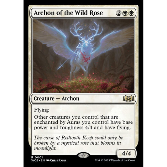 Archon of the Wild Rose, rare, 1, Magic the Gathering, Wilds of Eldraine