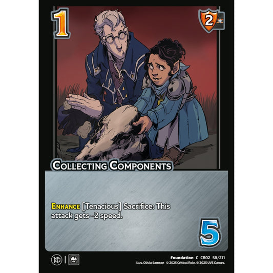 Collecting Components, 58/211, CR02, Universus, Critical Role: Heroes Of Exandria, Foundation, C