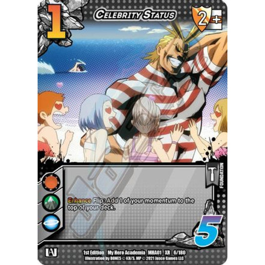 Celebrity Status, 6/180, XR, UniVersus, MHA01 My Hero Academia