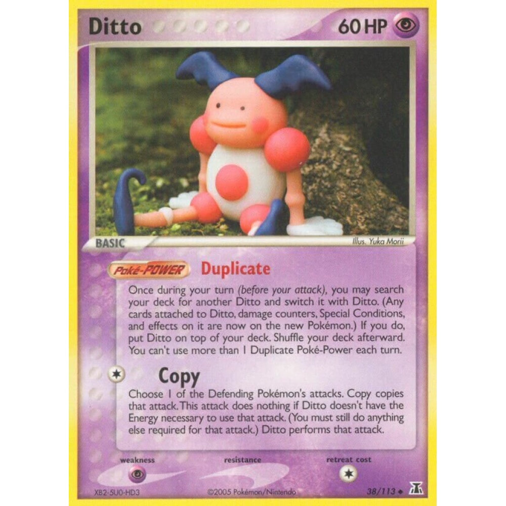 Ditto Uncommon 38/113 Pokemon Card Game EX Delta Species