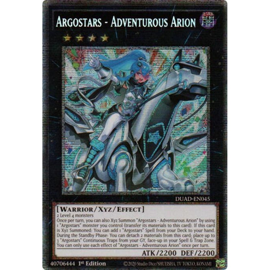 Argostars - Adventurous Arion (Starlight Rare) DUAD-EN045 Starlight Rare Yu-Gi-Oh Duelist's Advance