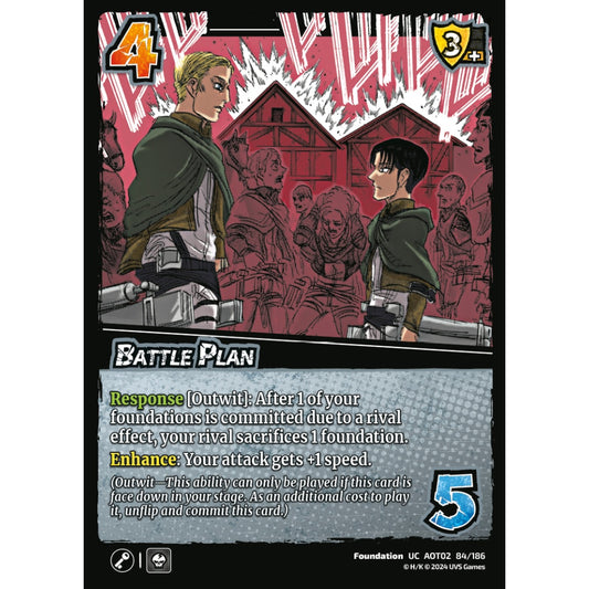 Battle Plan, 84/186, AOT02, Universus, Attack on Titan: Origins of Power, Foundation, UC