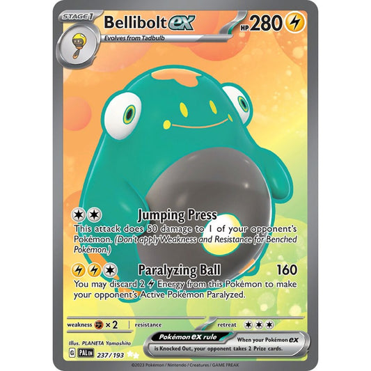 Bellibolt ex Ultra Rare 237/193 Pokemon Card Game Paldea Evolved