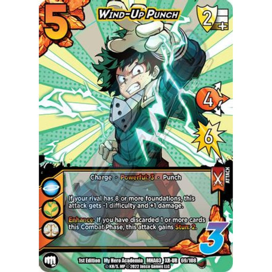 Wind-Up Punch, 69/108, XR-UR, UniVersus, MHA03 Heroes Clash