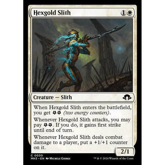 Hexgold Slith, 30, common, Magic: The Gathering, Modern Horizons 3