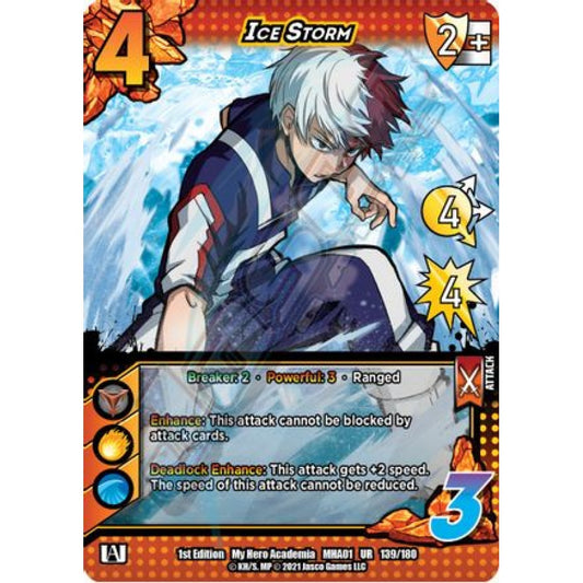 Ice Storm, 139/180, UR, UniVersus, MHA01 My Hero Academia