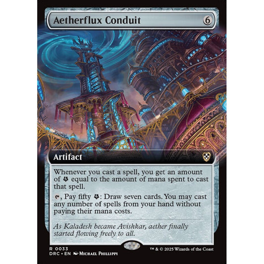 Aetherflux Conduit, 33, rare, Magic: The Gathering, Aetherdrift Commander