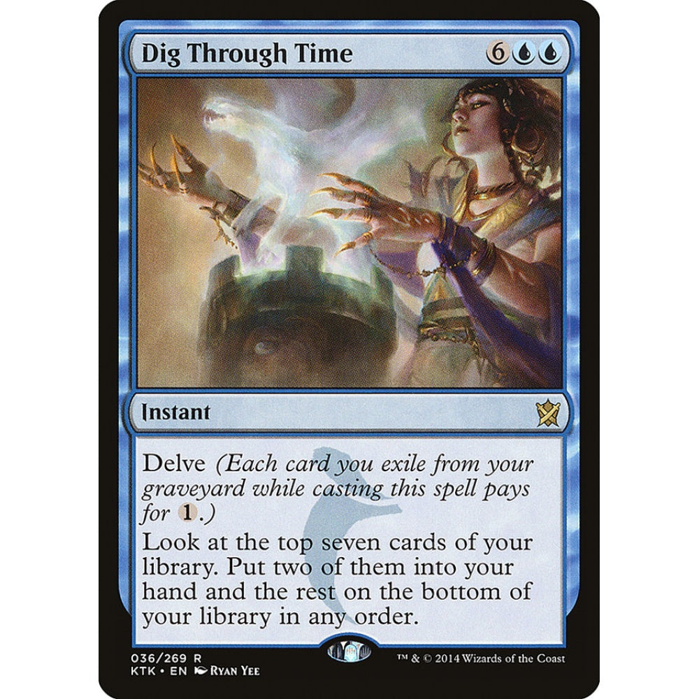Dig Through Time rare 36 Magic the Gathering Khans of Tarkir