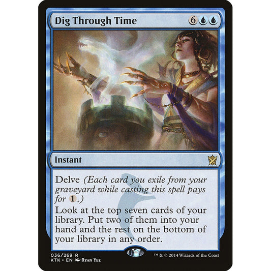 Dig Through Time rare 36 Magic the Gathering Khans of Tarkir