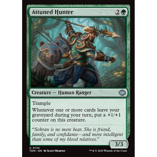 Attuned Hunter uncommon 135 Magic the Gathering Tarkir: Dragonstorm