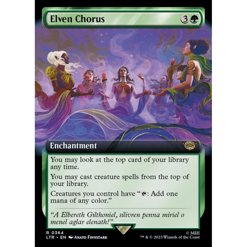 Elven Chorus, rare, 364, Magic the Gathering, The Lord of the Rings: Tales of Middle-earth