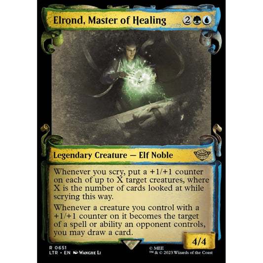 Elrond, Master of Healing, rare, 651, Magic the Gathering, The Lord of the Rings: Tales of Middle-earth
