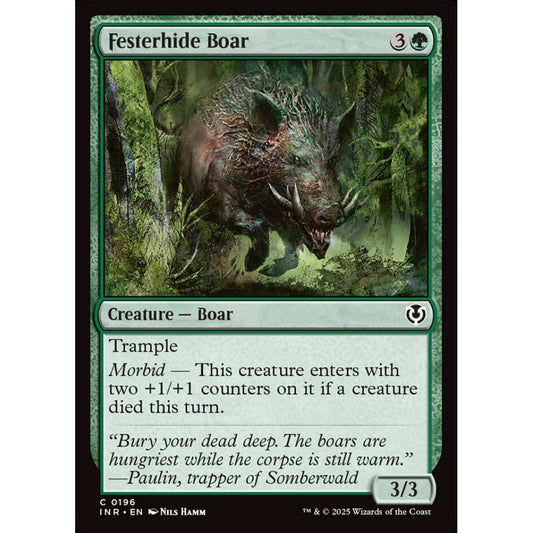 Festerhide Boar, 196, common, Magic: The Gathering, Innistrad Remastered