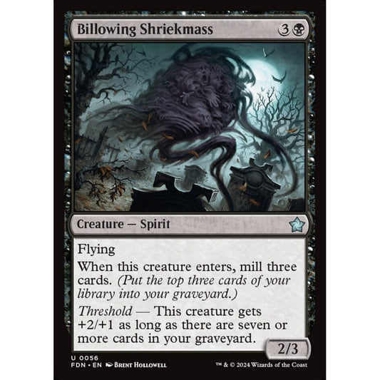 Billowing Shriekmass, 56, uncommon, Magic: The Gathering, Foundations