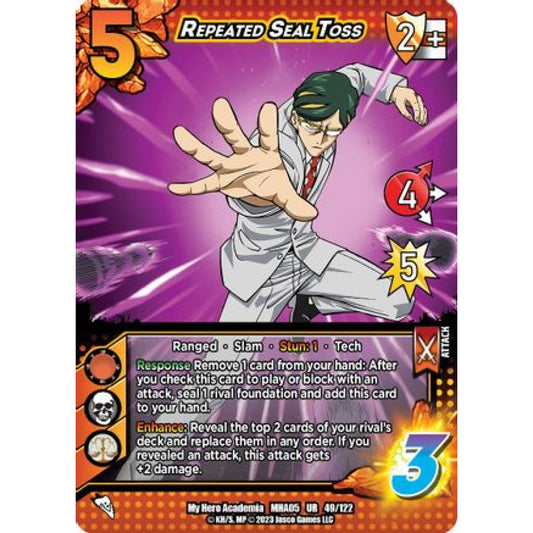 Repeated Seal Toss, 49/122, UR, UniVersus, MHA05 Undaunted Raid