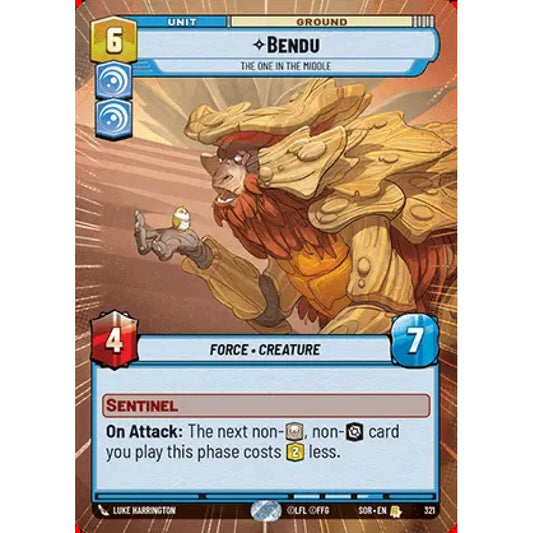 Bendu, 321, R, Star Wars Unlimited, Sparks Of Rebellion