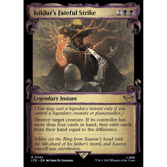 Isildur's Fateful Strike, rare, 542, Magic the Gathering, The Lord of the Rings: Tales of Middle-earth