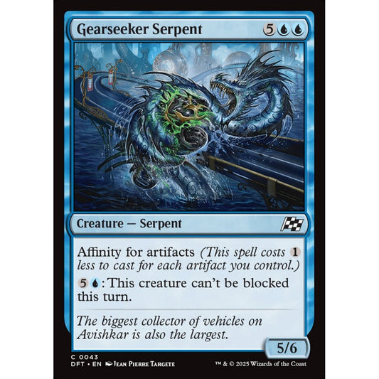 Gearseeker Serpent, 43, common, Magic: The Gathering, Aetherdrift