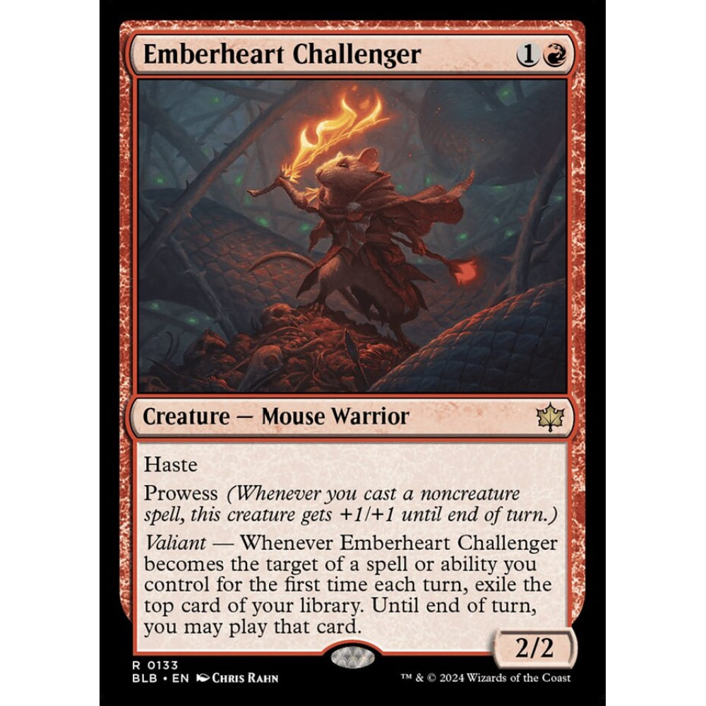 Emberheart Challenger, 133, rare, Magic: The Gathering, Bloomburrow