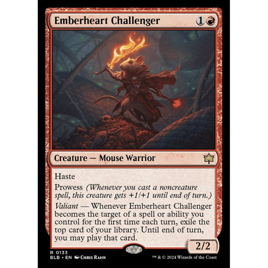 Emberheart Challenger, 133, rare, Magic: The Gathering, Bloomburrow