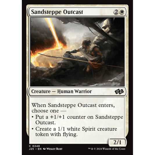 Sandsteppe Outcast, 248, common, Magic: The Gathering, Foundations Jumpstart