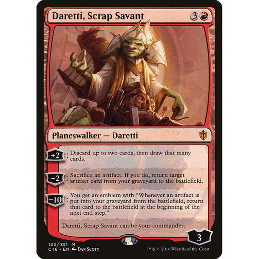 Daretti, Scrap Savant mythic 123 Magic the Gathering Commander 2016