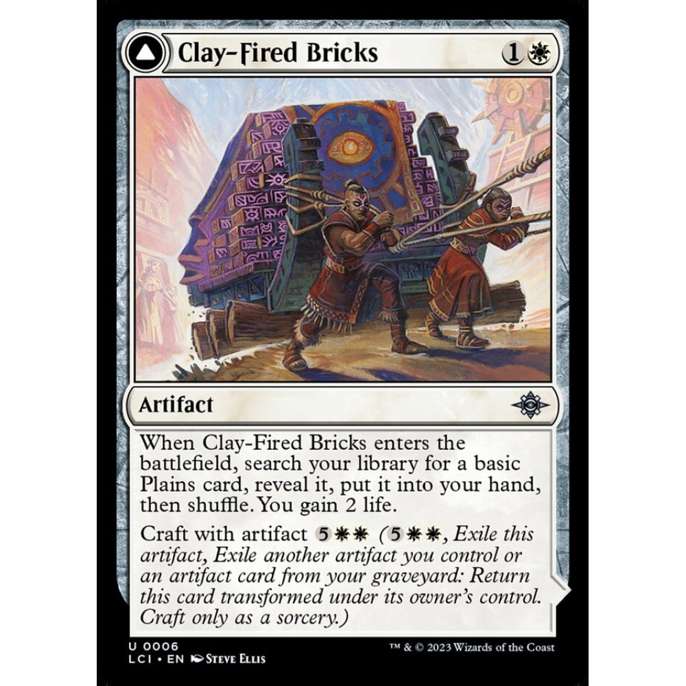 Clay-Fired Bricks // Cosmium Kiln uncommon 6 Magic the Gathering The Lost Caverns of Ixalan
