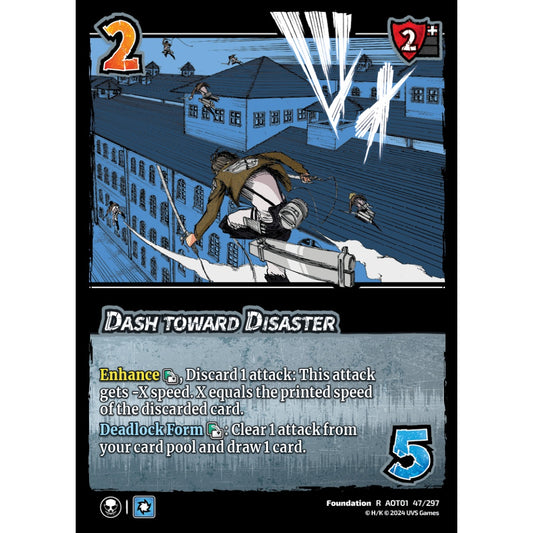 Dash toward Disaster, 47/297, R, UniVersus, Attack on Titan: Battle for Humanity