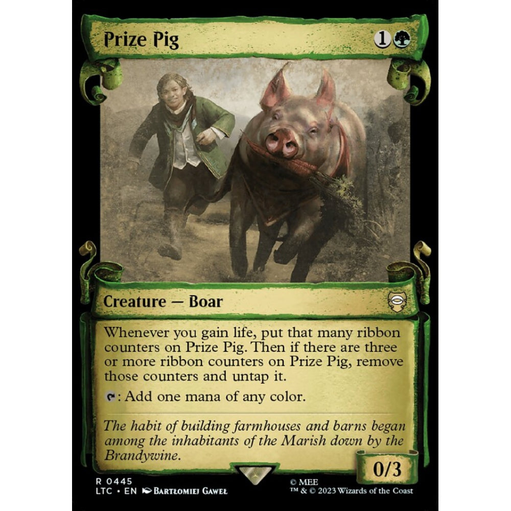 Prize Pig, rare, 445, Magic the Gathering, Tales of Middle-earth Commander