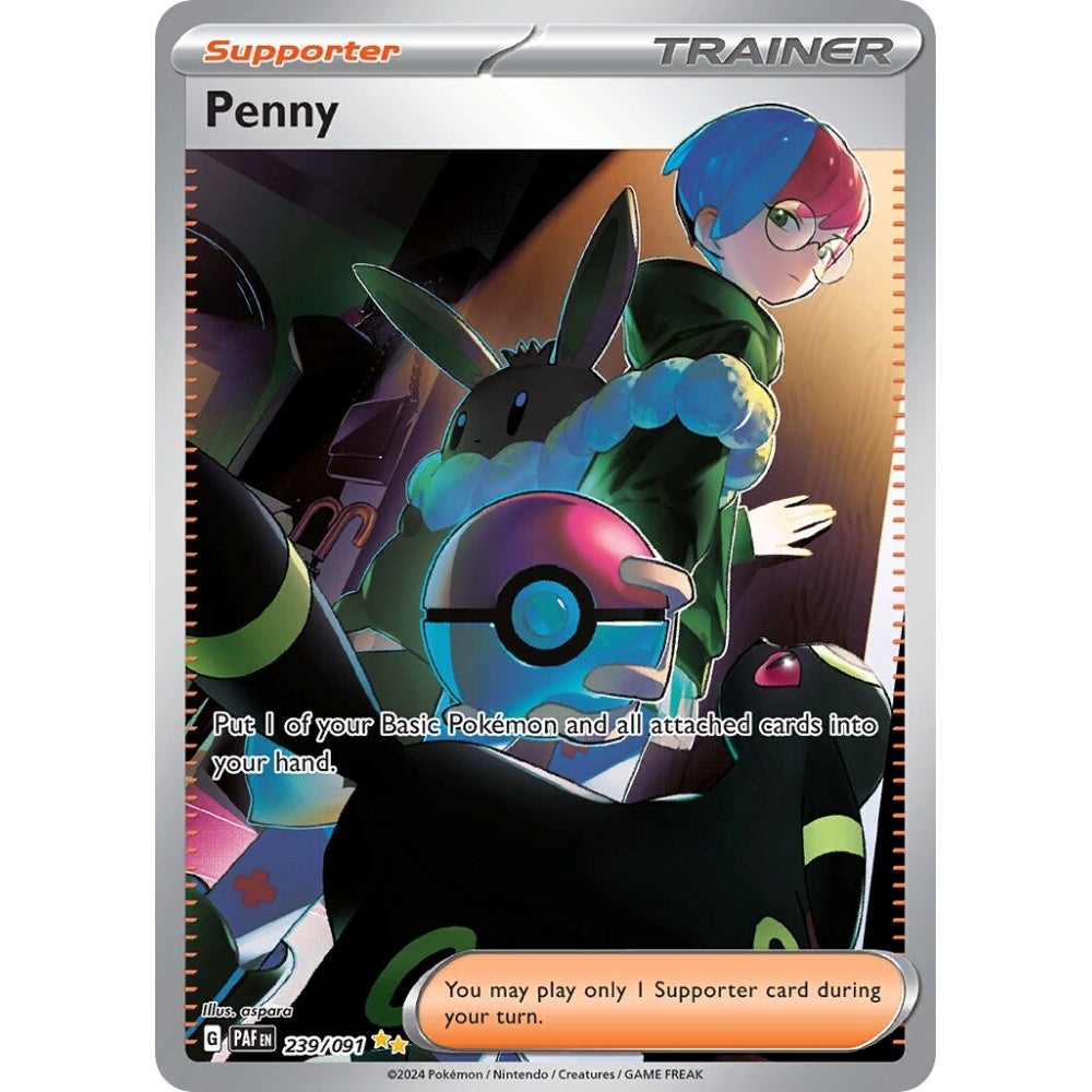 Penny Special Illustration Rare 239/091 Pokemon Card Game Paldean Fates