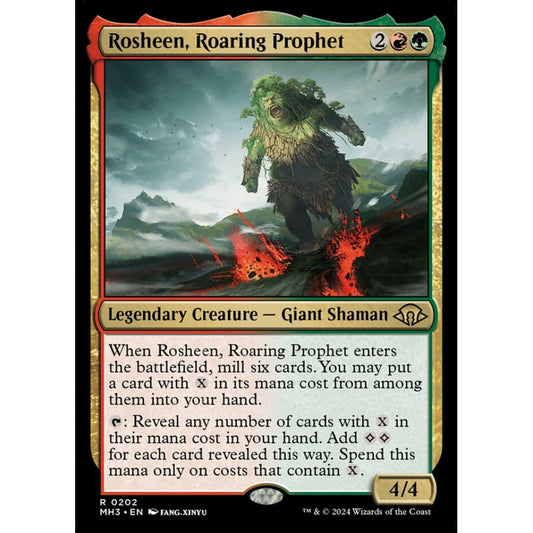 Rosheen, Roaring Prophet, 202, rare, Magic: The Gathering, Modern Horizons 3